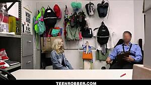 Teenrobber Tale - Cute Tiny Blonde Teen CAUGHT Shoplifting, STRIP Searched by Giovanni Francesco