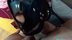 Guy hardcore mouth fucks b while parents away - homemade 😈