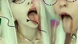 Best ahegao compilation with spitting and solo actions