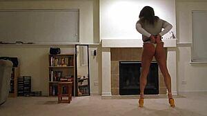 Rachel St Clair Bound In Handcuff Bondage Booty Show