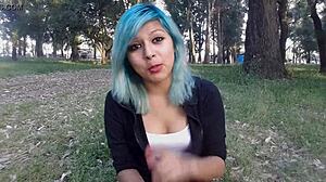 Sexy girl fingers her ass and masturbates