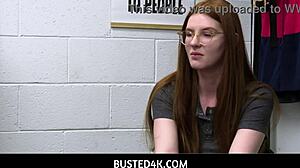 busted4k - long time employee jane rogers caught and punished by officer billy boston