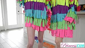 naughty stepsisters molly and lana invite stepbro for a fun game