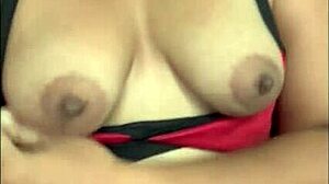 Wow! Stunning brunette sucks and rides until swallowing creamy cum homemade