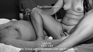 Hotwife Gives Handjob to Friend in Part 3 Clip with Small Tits Massage.