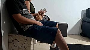 flash of dick in the dentists waiting room and she groped it