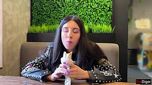 This skinny teen babe feels excited for anal sex in various positions, craving cum on her ass