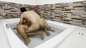 Hey, wanna sneak into the bathroom for some wild milf cowgirl action?