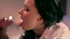 Beauty Blowjob Session Ends with Cumshot Swallow