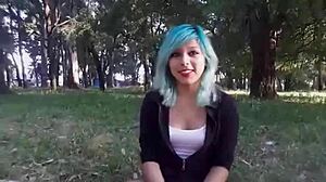 Sexy girl fingers her ass and masturbates