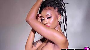 glamorous big ass black teen sabrea phenix looks amazing posing