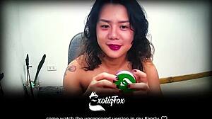 cute asian girl asks, 'want me to strip and give joi?'