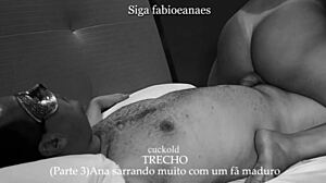 Hotwife Gives Handjob to Friend in Part 3 Clip with Small Tits Massage.