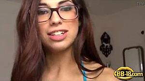 Beautiful amateur teen enjoying private moments