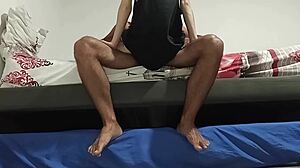 Petite Babe Bent Over, Ass Shaking As He Fills Her!