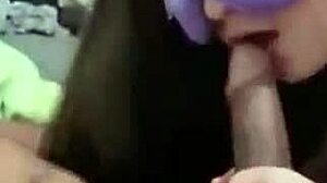 Perfect blonde gives her pink pussy in front of husband