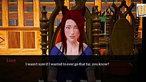 My teen with big tits plays erotic game, homemade amateurs in redhead family fun.