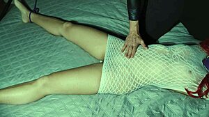 He ties my hands and uses the tool until I finish