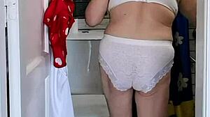 Granny MariaOld’s Day of Toilet Peeping and Evening Jerk Off Instructions