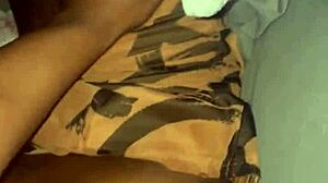 Massage turns into ebony POV pussy fucking