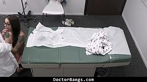 the doctor realizes his patient had been sexually active with her big tits and innocent look