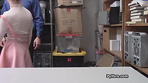 She Loves the Guard's Cock Deep at Office
