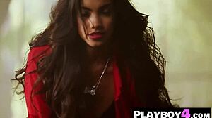 Long-Legged Asian Teen 18+ Bryiana Noelle Strips Lingerie for Slow Tease