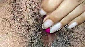 this hot desi indian bhabhi shoves a dildo deep