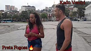 Carioca preta e safada cheia de fogo com playboy kadu ventri - completo no red