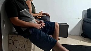 flash of dick in the dentists waiting room and she groped it