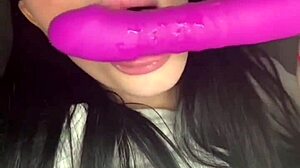 British Exchange Student Goes Wild with Solo Toy Play!