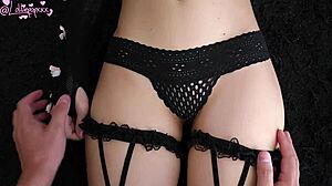 Submissive Goth Girl Shakes with Intense Orgasm in Close-Up