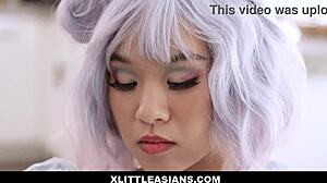 does this asian teen want to play tea time and get fucked?