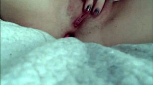 this slut is always masturbating in her homemade room