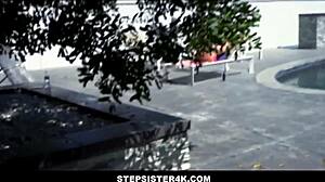 Big tits stepsister Kenna James blows stepbrother Donnie Rock