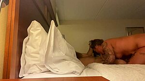 Cheating Wife Sucks My Big Cock in Hotel Room