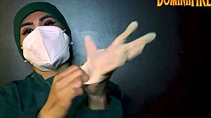 Latex Gloves Fetish With Dominant Touch