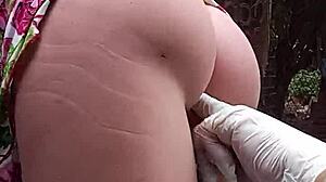 Street Stranger Sucks Sex Toy Dick Immediately Upon Arrival