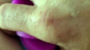 chubby brunette uses rainbow dildo for anal gaping and creampie