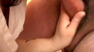 69-Year-Old European Sucks Dildo on Ass