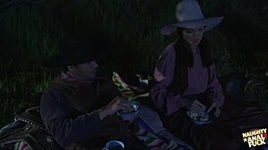 a brunette with small 18+ tits seduces a guy to fuck her through the whole night!