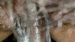 wife's pussy filled with multiple creamy loads