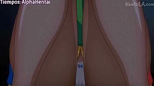 In korashime 2 hentai, the brunette gets anal fucked and creampied hard