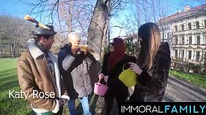 Mia Trejsi Begs for Double Dicks in Egg Hunt Pussy Pounding