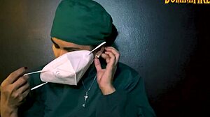 Latex Gloves Fetish With Dominant Touch