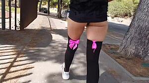 Can You Handle This Crazy Outdoor Squirt from My Wet Panties?