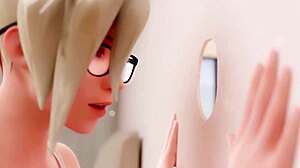 Once curious folks discovered hidden gloryhole in thin walls