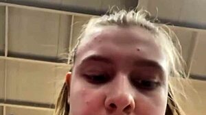 Training and Fucking Teen Pussy in Gym with Big Tits!