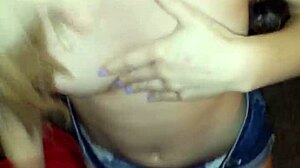 sexy young redhead girlfriend gives detailed blowjob to her boyfriend