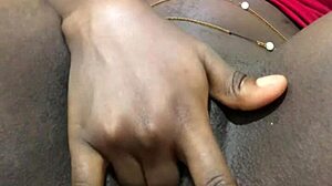 Ebony homemade solo masturbation